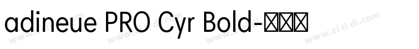 adineue PRO Cyr Bold字体转换